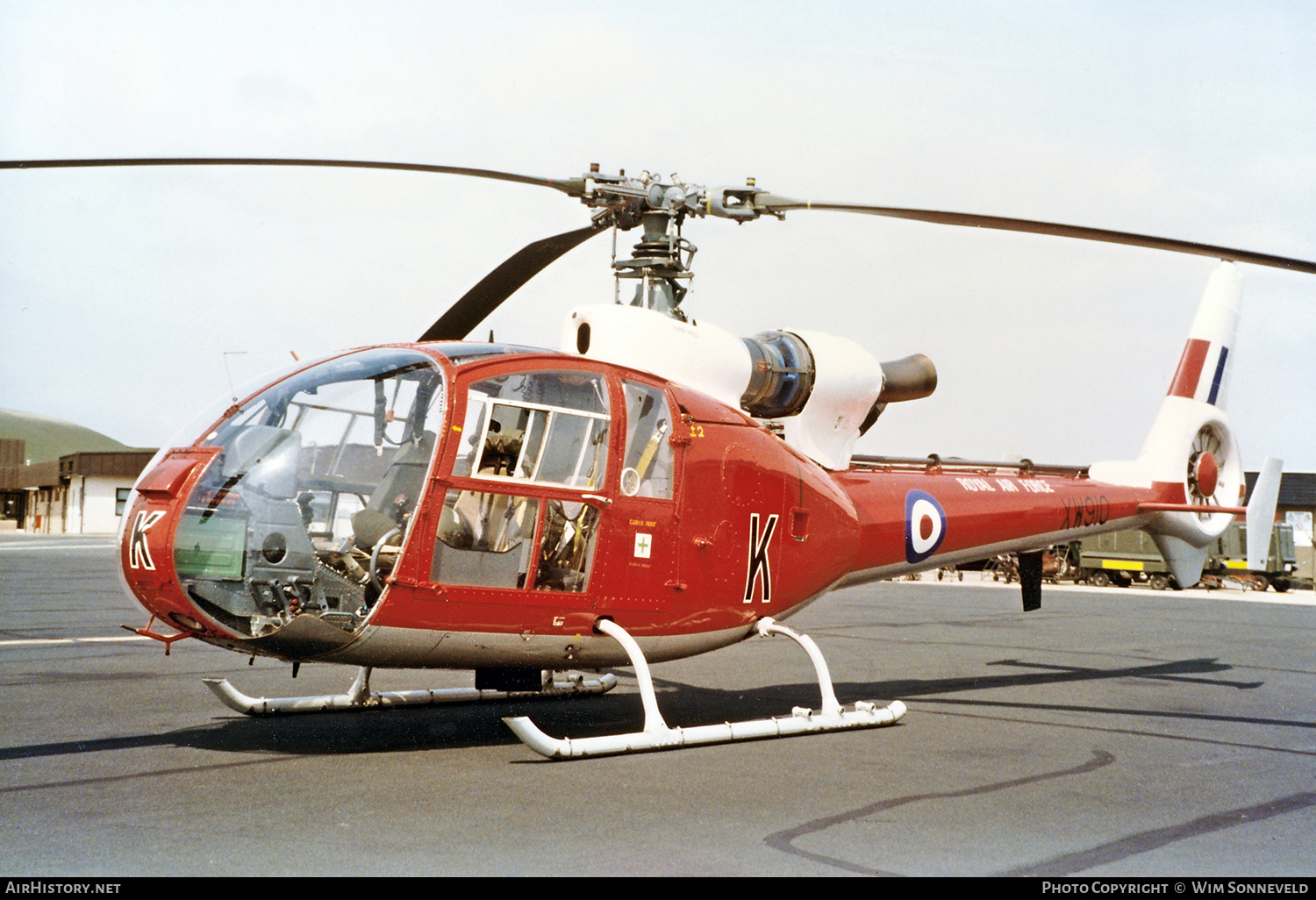 Aircraft Photo of XW910 | Aerospatiale SA-341D Gazelle HT3 | UK - Air Force | AirHistory.net #644548