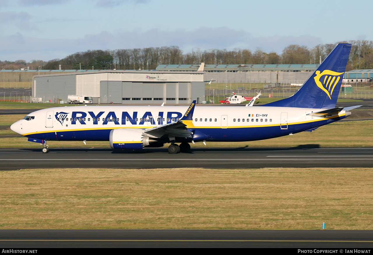 Aircraft Photo of EI-IHV | Boeing 737-8200 Max 200 | Ryanair | AirHistory.net #644587