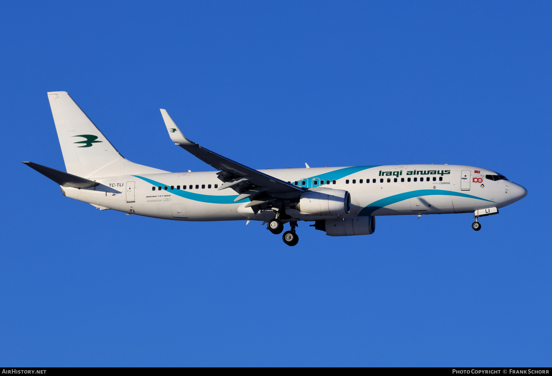 Aircraft Photo of TC-TLI | Boeing 737-8FZ | Iraqi Airways | AirHistory.net #644589