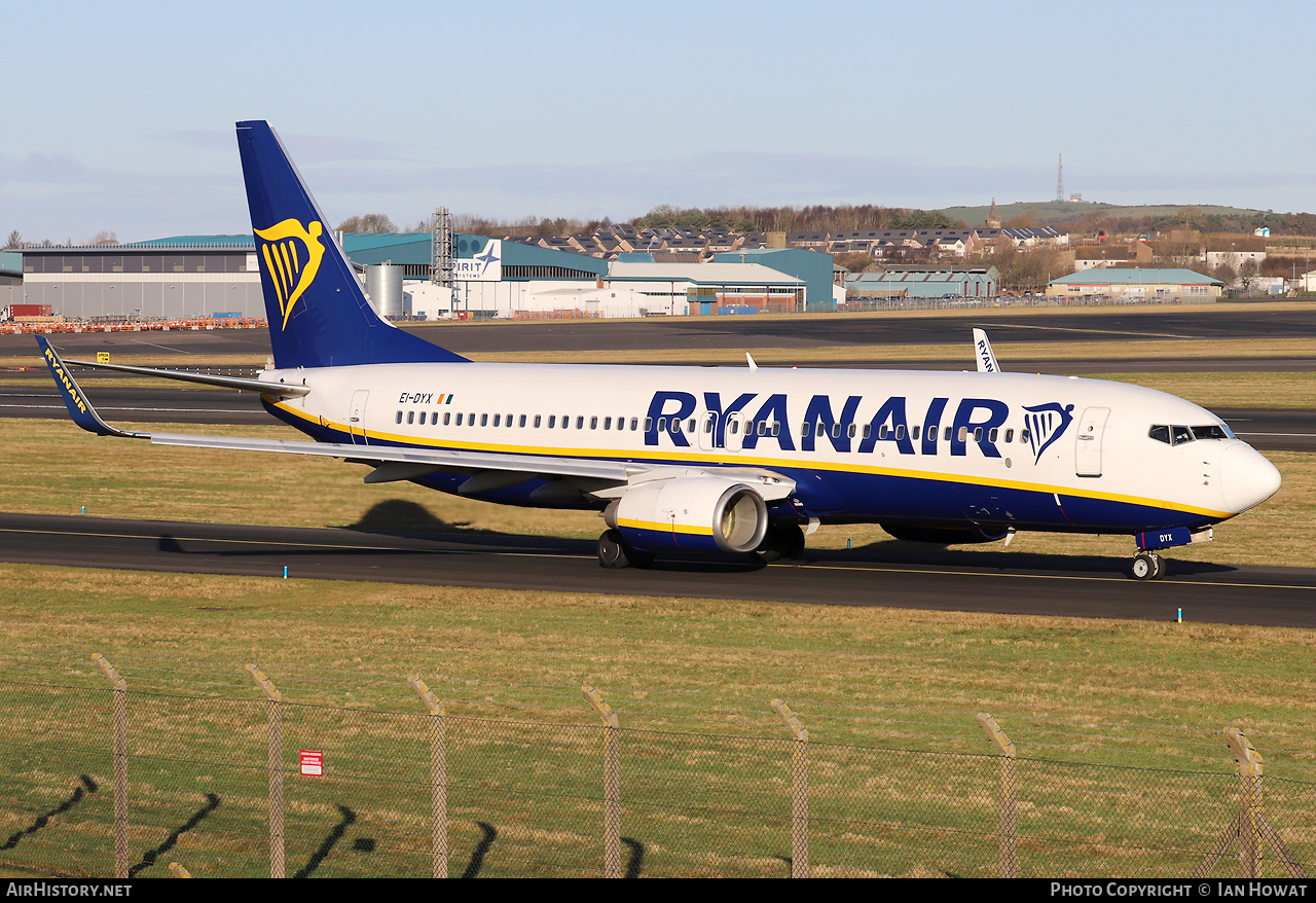 Aircraft Photo of EI-DYX | Boeing 737-8AS | Ryanair | AirHistory.net #644598