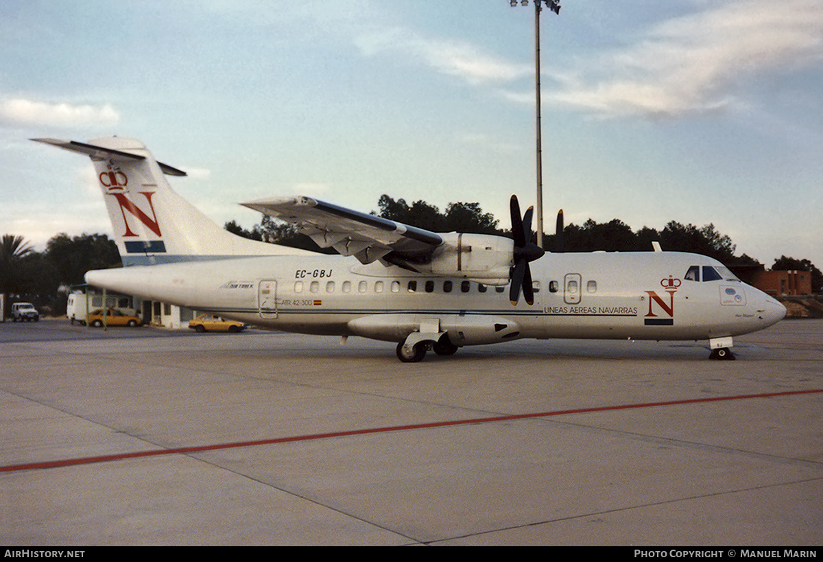 Aircraft Photo of EC-GBJ | ATR ATR-42-300 | Líneas Aéreas Navarras | AirHistory.net #644652