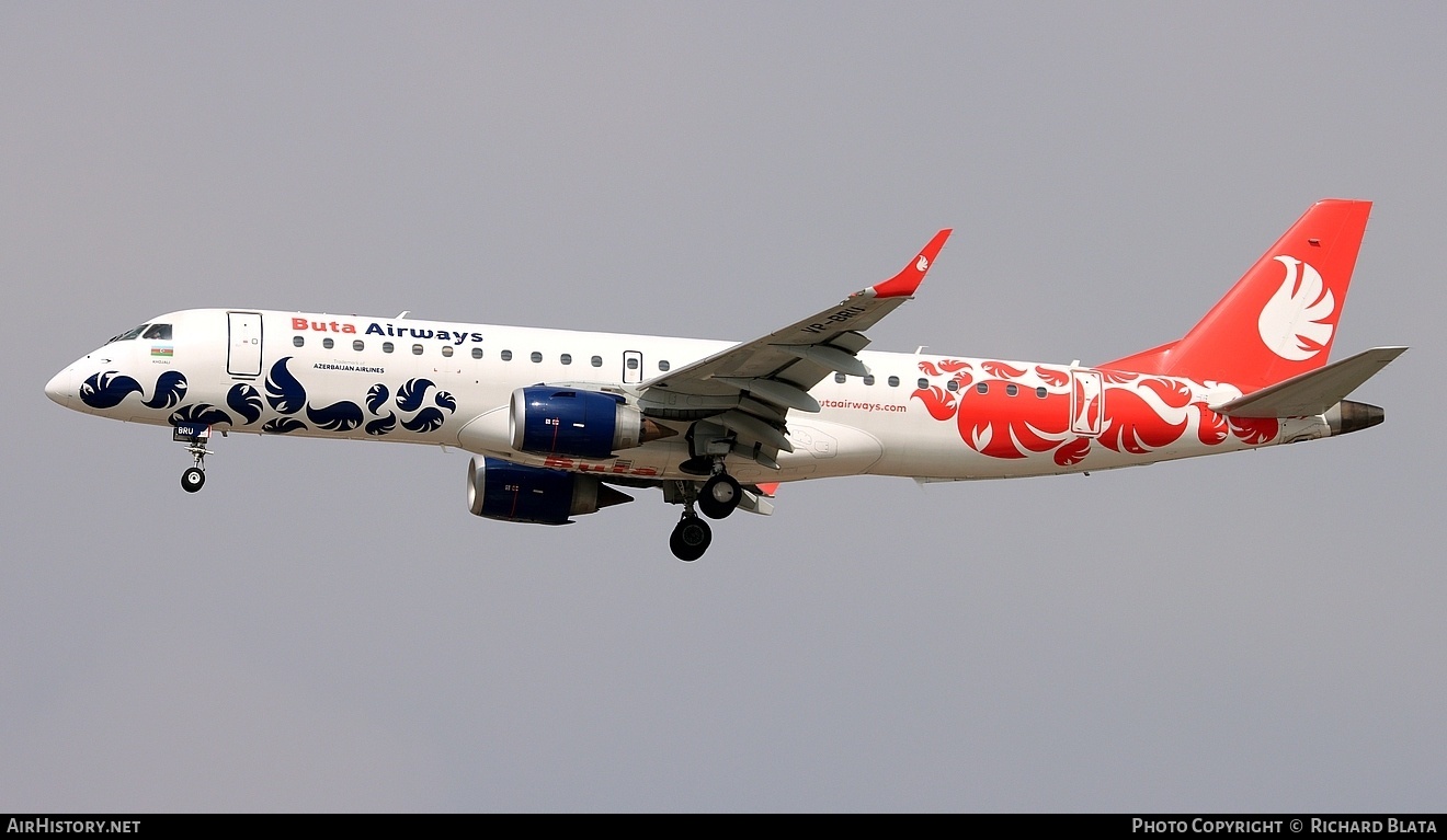 Aircraft Photo of VP-BRU | Embraer 190AR (ERJ-190-100IGW) | Buta Airways | AirHistory.net #644698