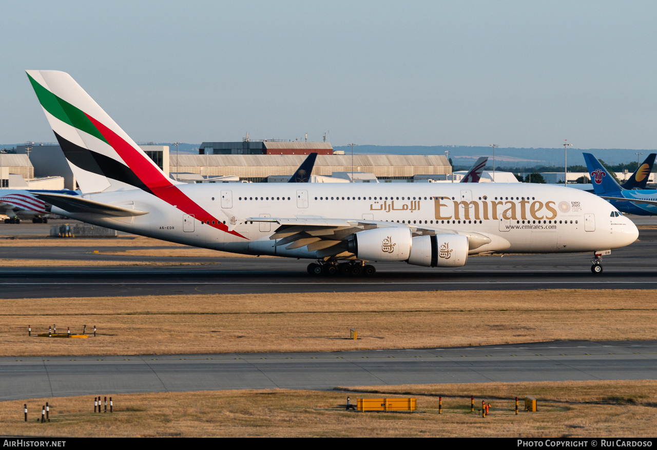 Aircraft Photo of A6-EDR | Airbus A380-861 | Emirates | AirHistory.net #644709