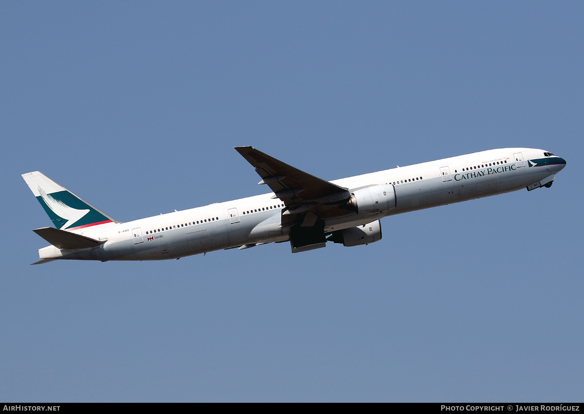 Aircraft Photo of B-HNO | Boeing 777-367 | Cathay Pacific Airways | AirHistory.net #644721