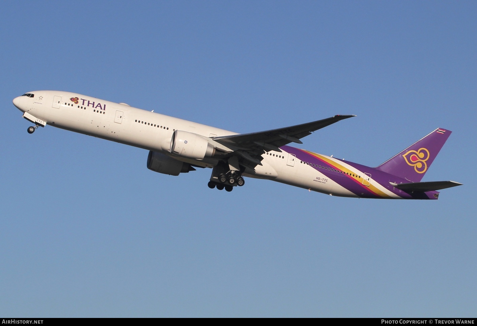 Aircraft Photo of HS-TTC | Boeing 777-300/ER | Thai Airways International | AirHistory.net #644726