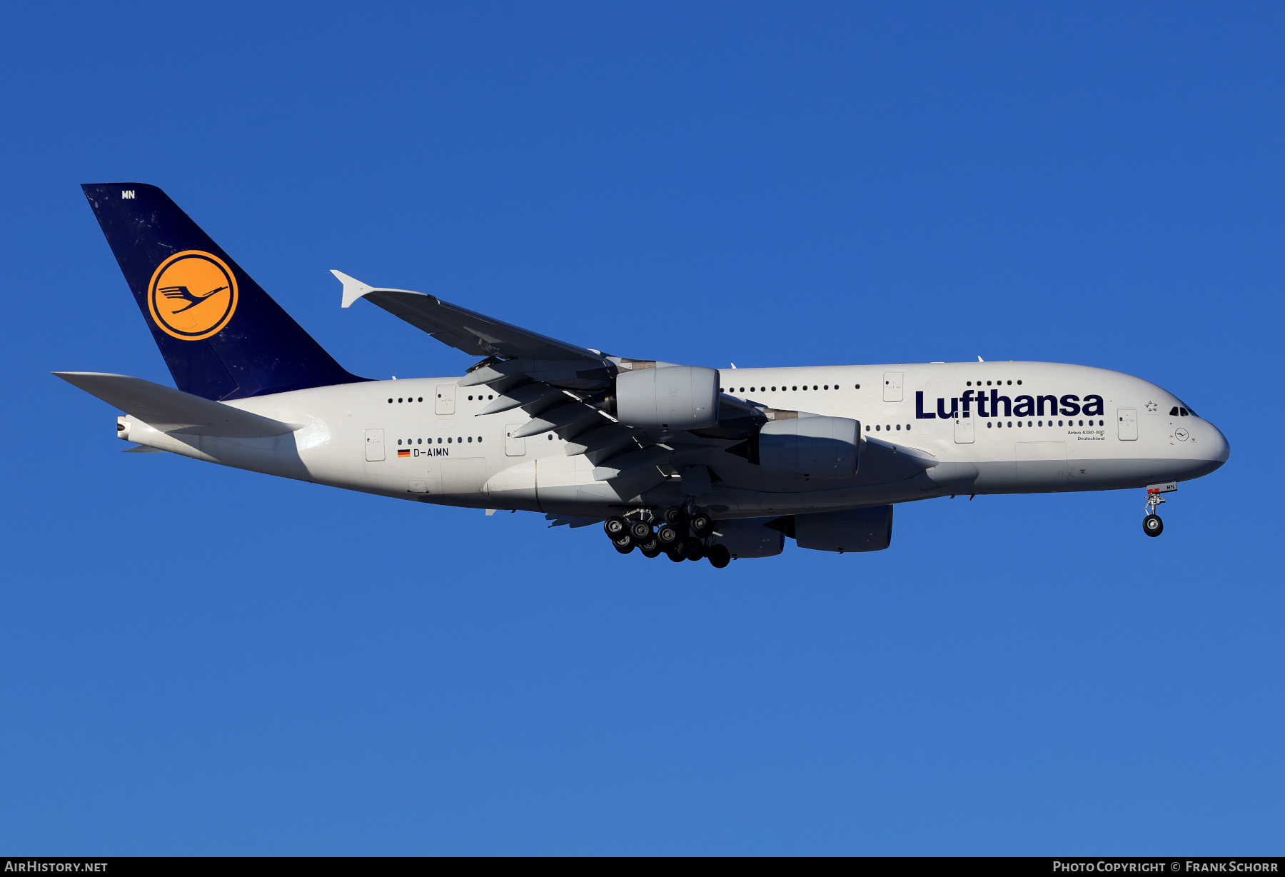 Aircraft Photo of D-AIMN | Airbus A380-841 | Lufthansa | AirHistory.net #644743