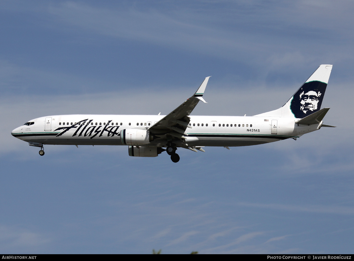 Aircraft Photo of N431AS | Boeing 737-990/ER | Alaska Airlines | AirHistory.net #644826