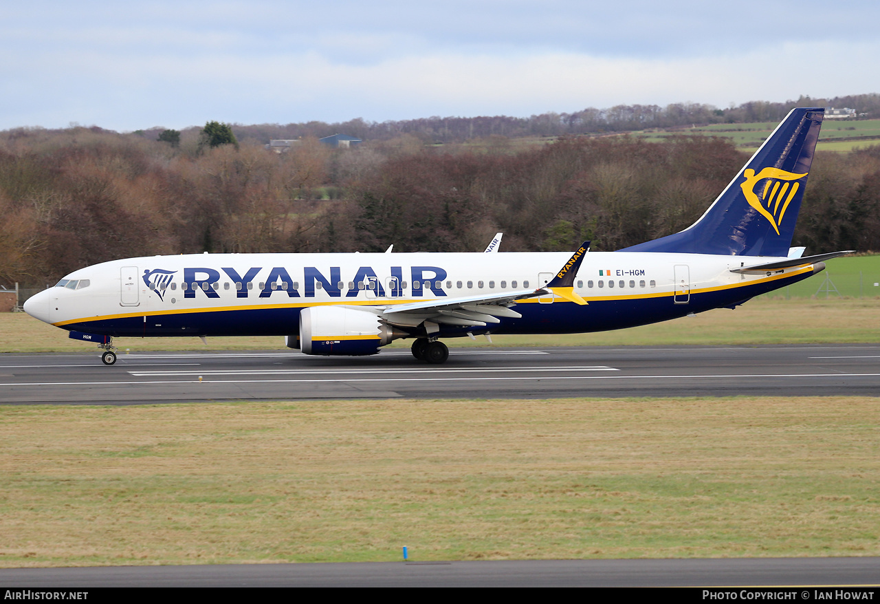 Aircraft Photo of EI-HGM | Boeing 737-8200 Max 200 | Ryanair | AirHistory.net #644850