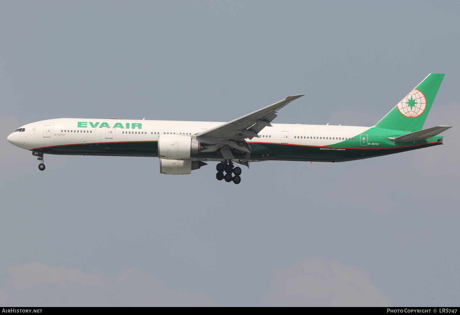 Aircraft Photo of B-16731 | Boeing 777-36N/ER | EVA Air | AirHistory.net #644916