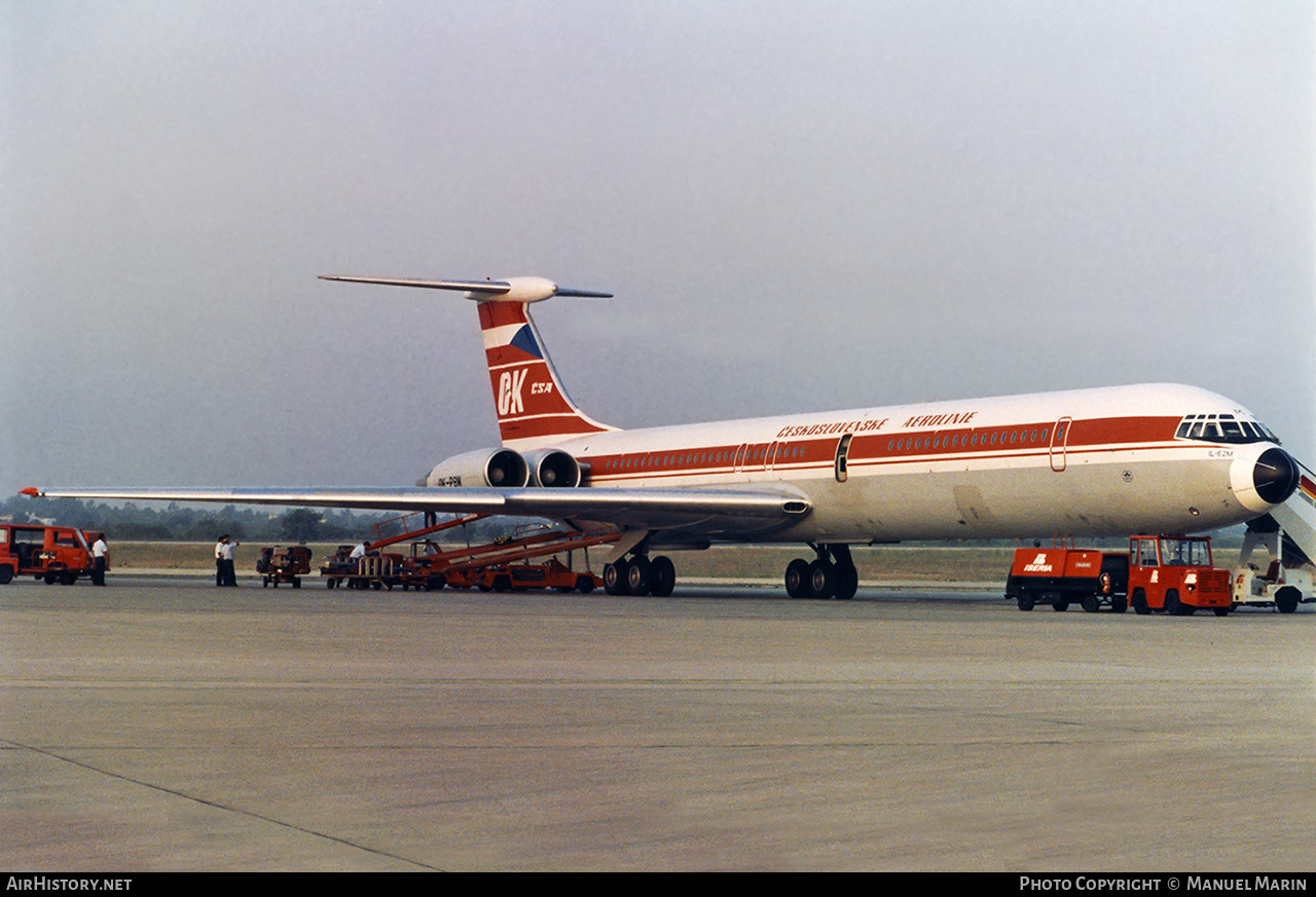 Aircraft Photo of OK-PBM | Ilyushin Il-62M | ČSA - Československé Aerolinie - Czechoslovak Airlines | AirHistory.net #644927