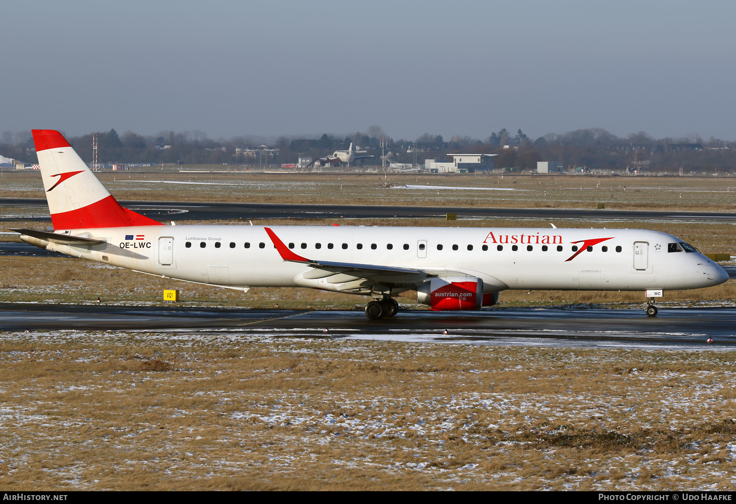 Aircraft Photo of OE-LWC | Embraer 195LR (ERJ-190-200LR) | Austrian Airlines | AirHistory.net #644955