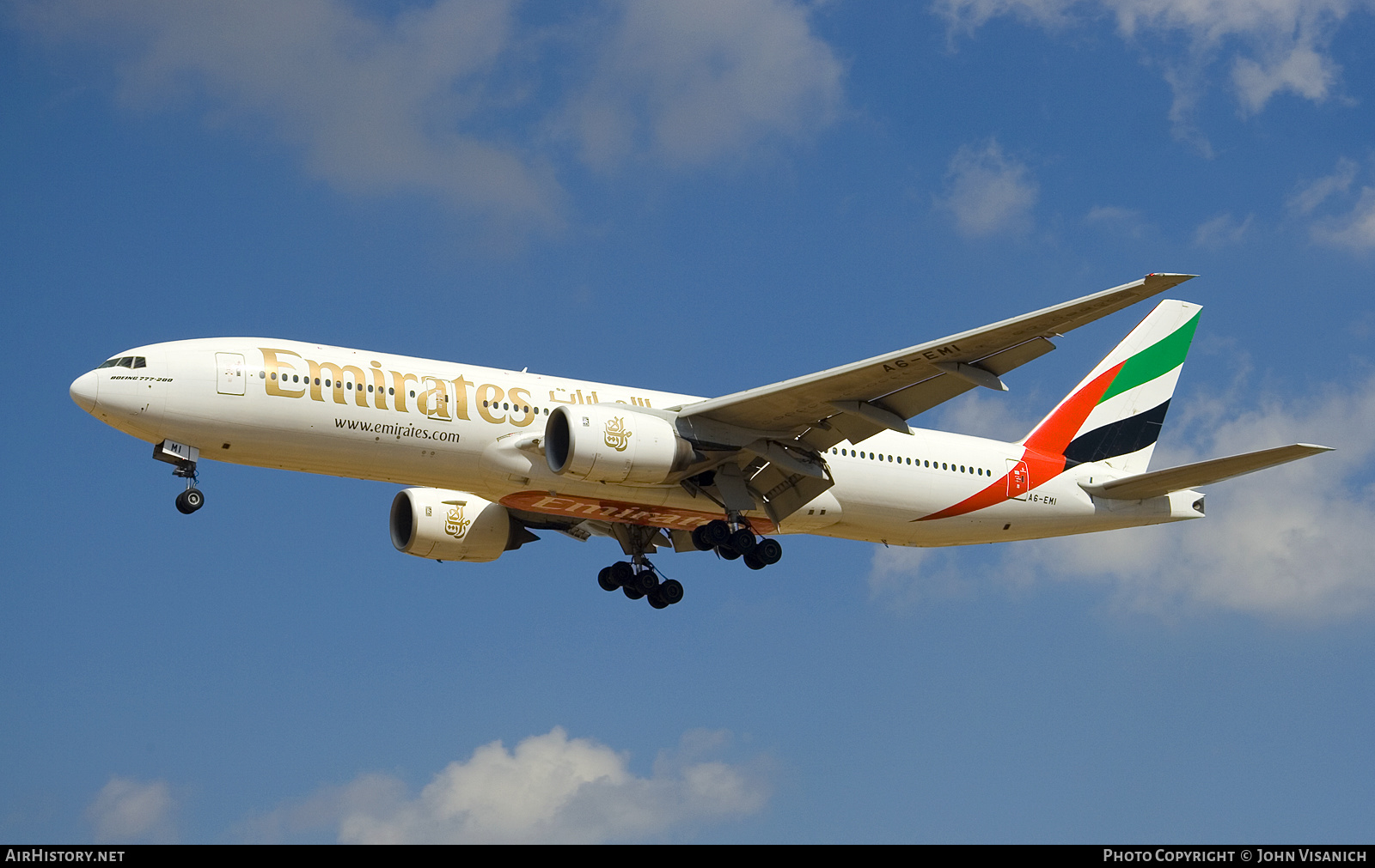 Aircraft Photo of A6-EMI | Boeing 777-21H/ER | Emirates | AirHistory.net #645002