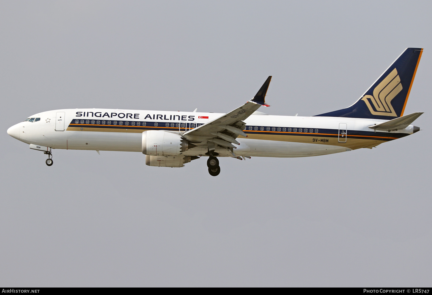 Aircraft Photo of 9V-MBM | Boeing 737-8 Max 8 | Singapore Airlines | AirHistory.net #645019
