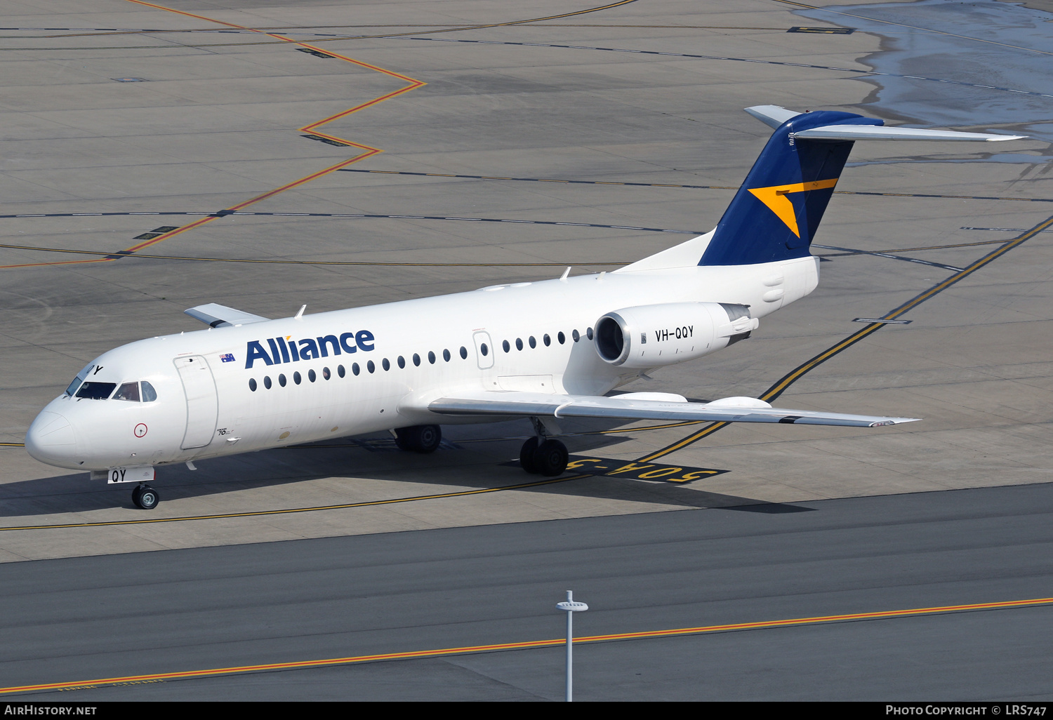 Aircraft Photo of VH-QQY | Fokker 70 (F28-0070) | Alliance Airlines | AirHistory.net #645020