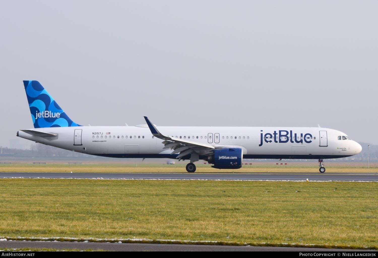 Aircraft Photo of N2157J | Airbus A321-271NX | JetBlue Airways | AirHistory.net #645057