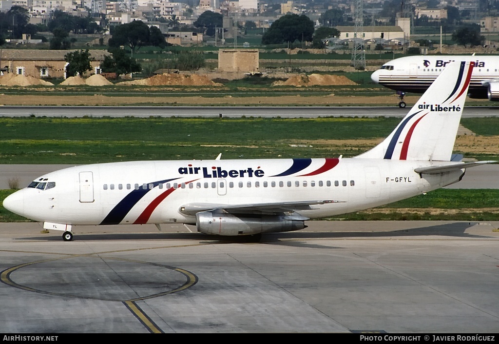 Aircraft Photo of F-GFYL | Boeing 737-2A9C | Air Liberté | AirHistory.net #645107