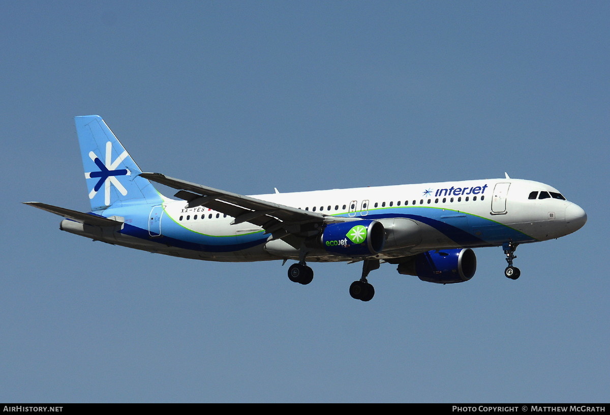 Aircraft Photo of XA-YES | Airbus A320-214 | Interjet | AirHistory.net #645124