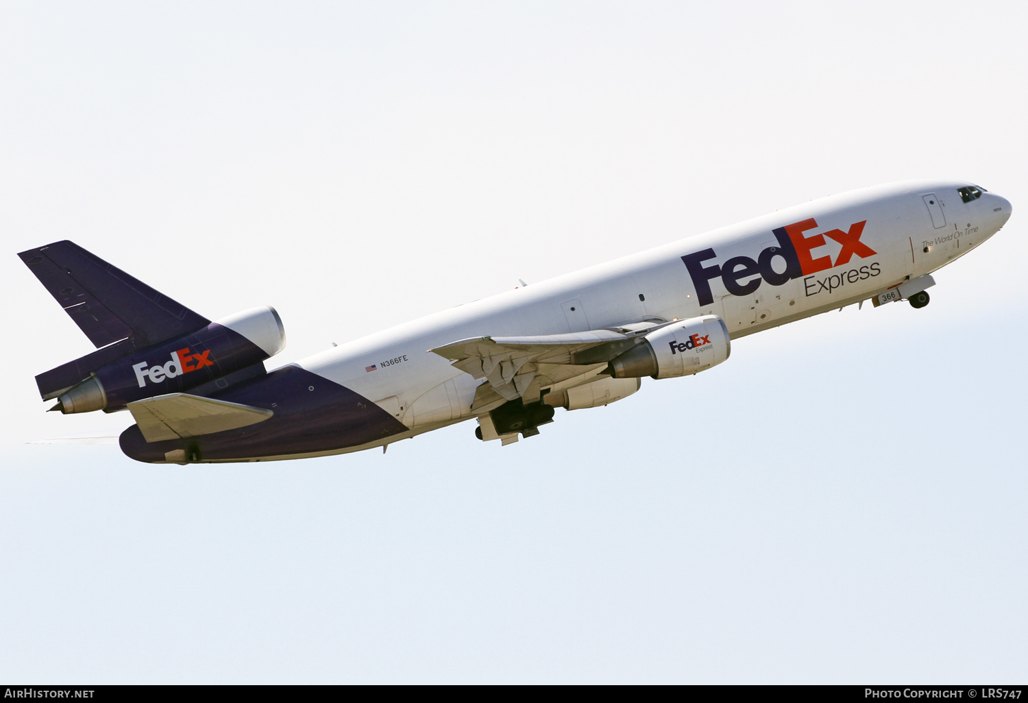 Aircraft Photo of N366FE | Boeing MD-10-10F | FedEx Express - Federal Express | AirHistory.net #645149