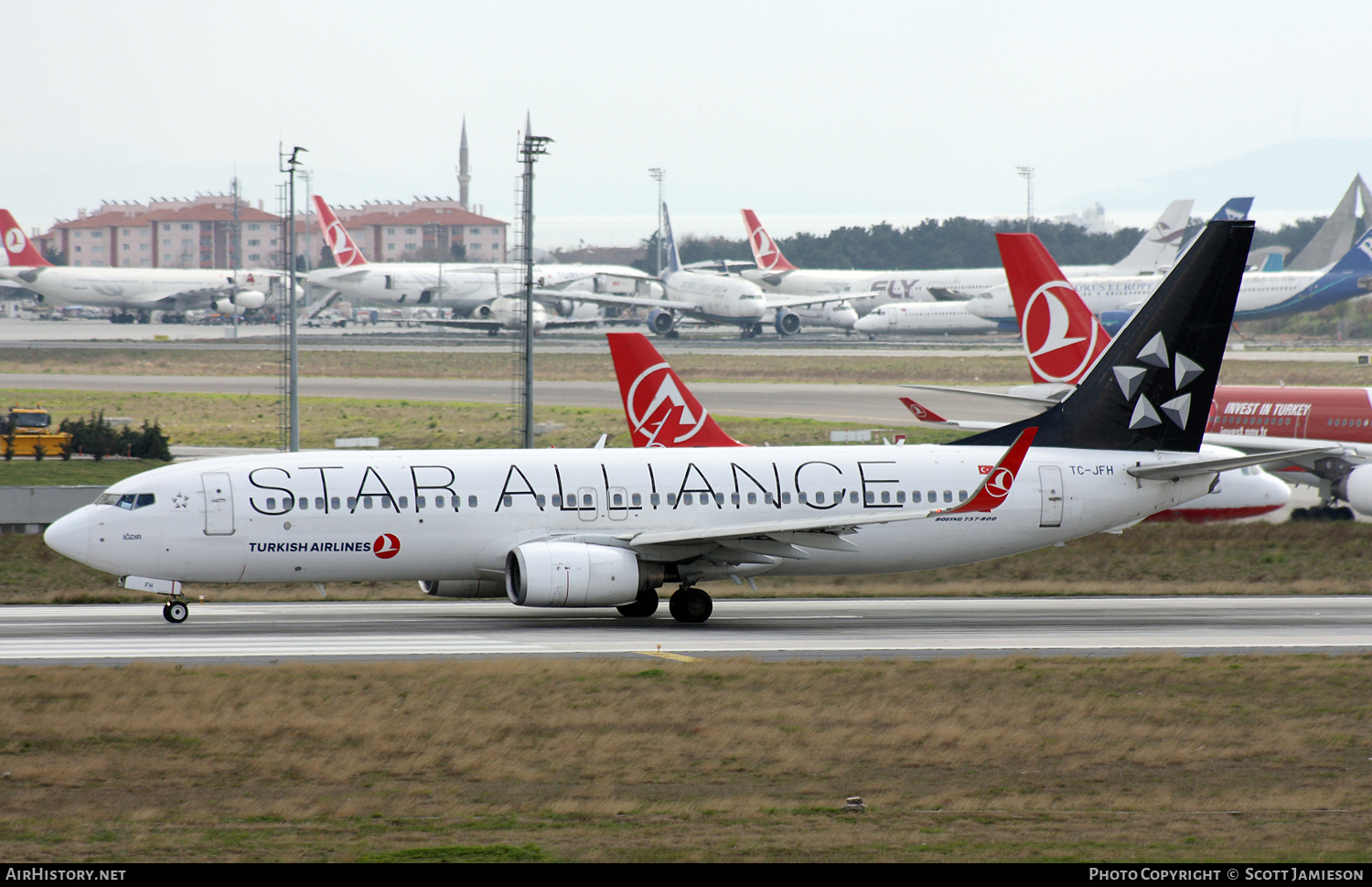 Aircraft Photo of TC-JFH | Boeing 737-8F2 | Turkish Airlines | AirHistory.net #645183