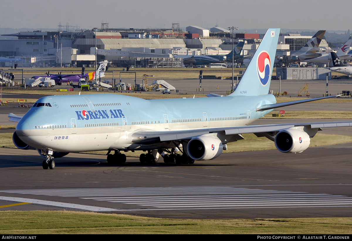 Aircraft Photo of HL7643 | Boeing 747-8I | Korean Air | AirHistory.net #645185