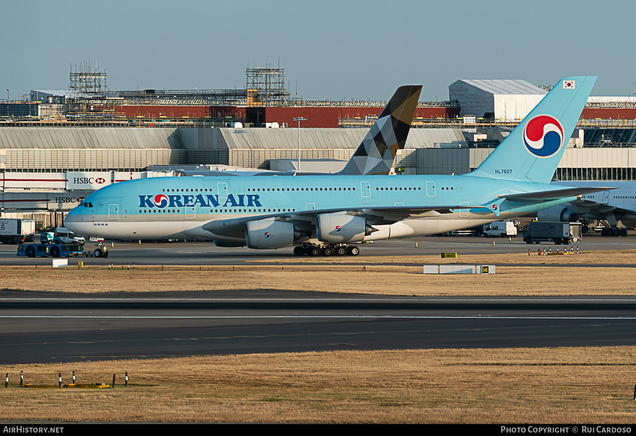 Aircraft Photo of HL7627 | Airbus A380-861 | Korean Air | AirHistory.net #645209