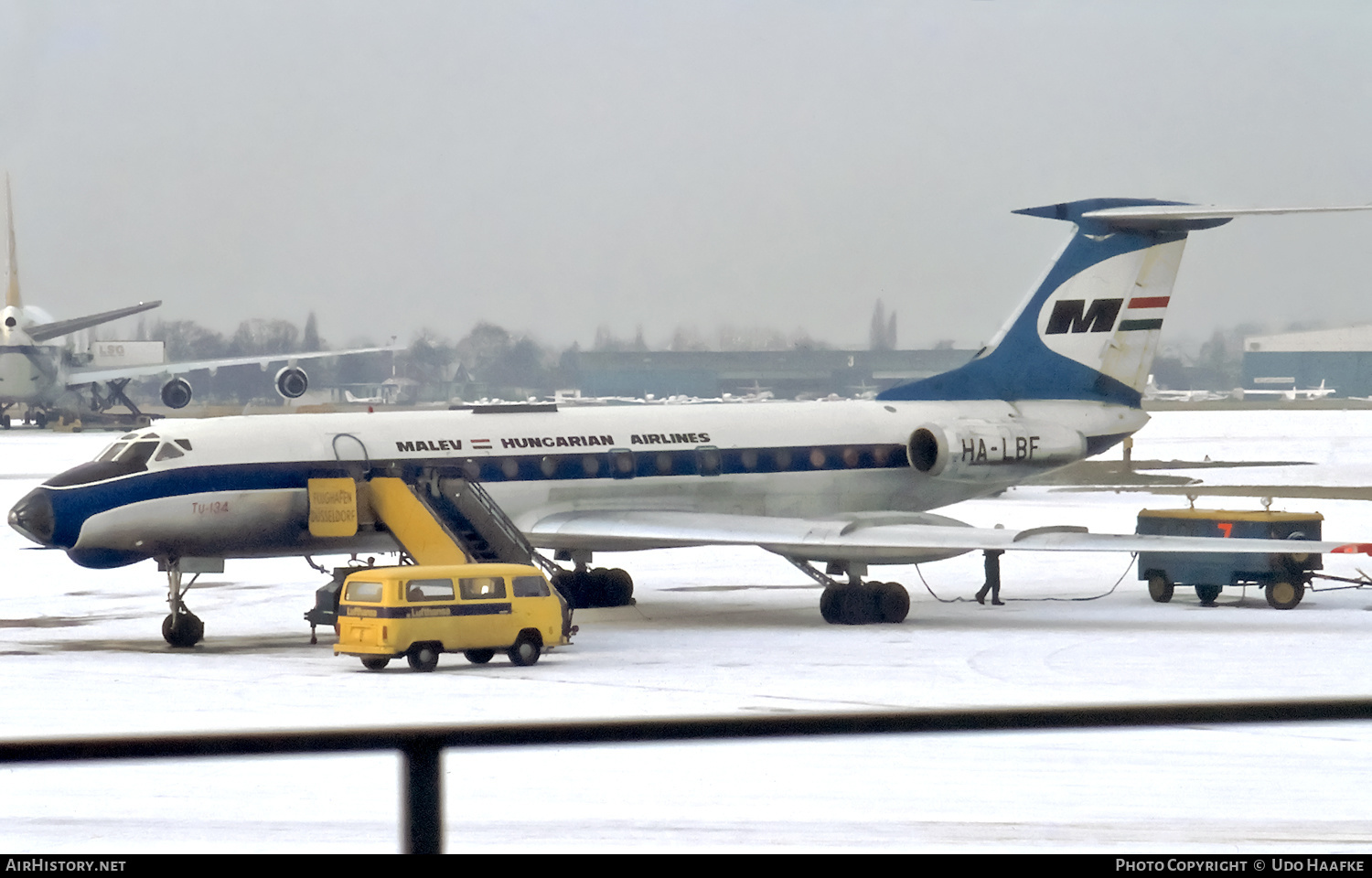 Aircraft Photo of HA-LBF | Tupolev Tu-134 | Malév - Hungarian Airlines | AirHistory.net #645218