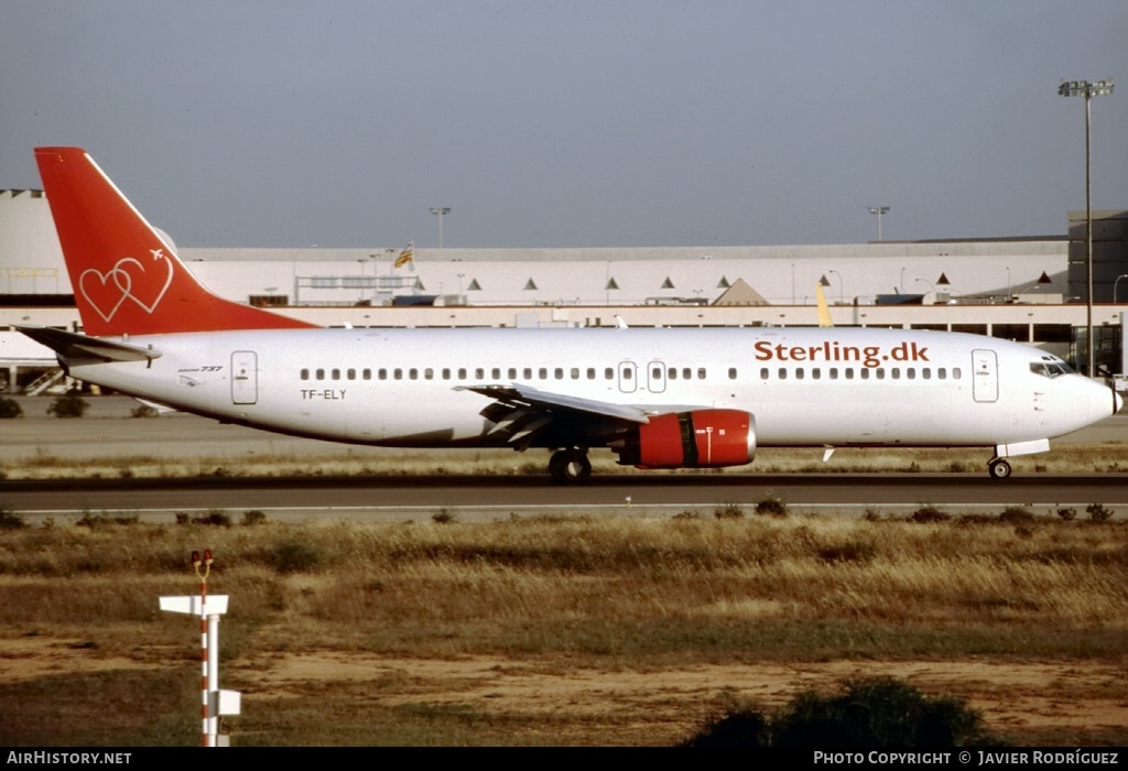 Aircraft Photo of TF-ELY | Boeing 737-4Q8 | Sterling European Airlines | AirHistory.net #645226