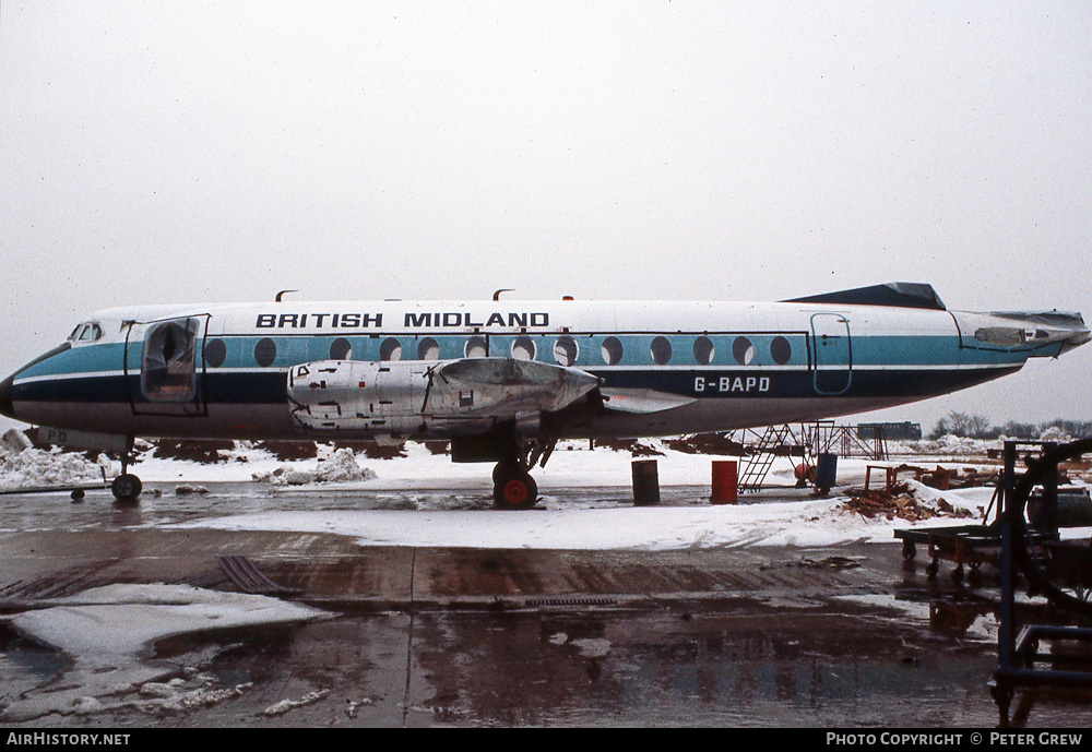 Aircraft Photo of G-BAPD | Vickers 814 Viscount | British Midland Airways - BMA | AirHistory.net #645272