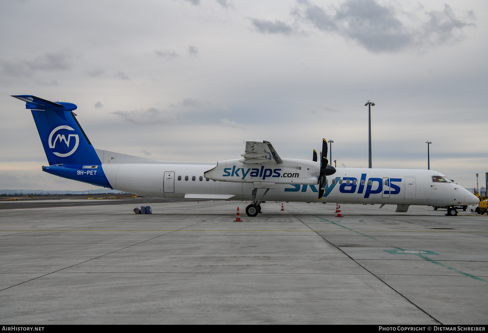 Aircraft Photo of 9H-PET | Bombardier DHC-8-402 Dash 8 | SkyAlps | AirHistory.net #645283