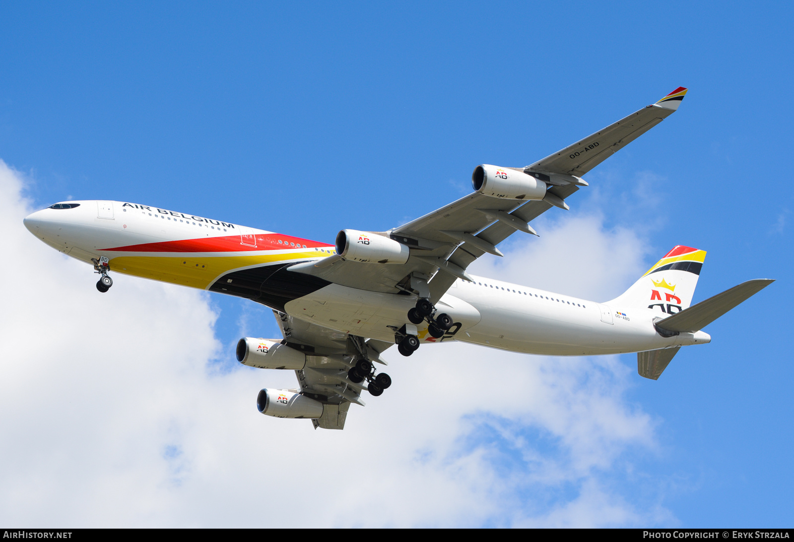 Aircraft Photo of OO-ABD | Airbus A340-313 | Air Belgium | AirHistory.net #645337