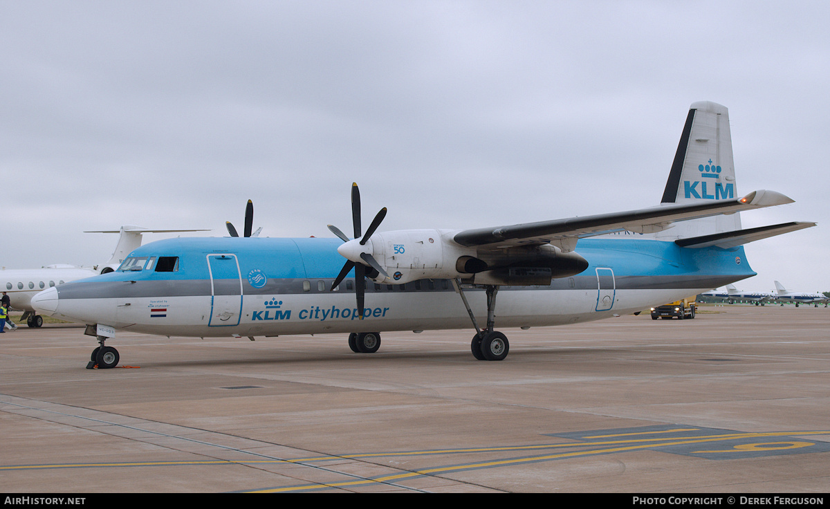Aircraft Photo of PH-KVC | Fokker 50 | KLM Cityhopper | AirHistory.net #645433