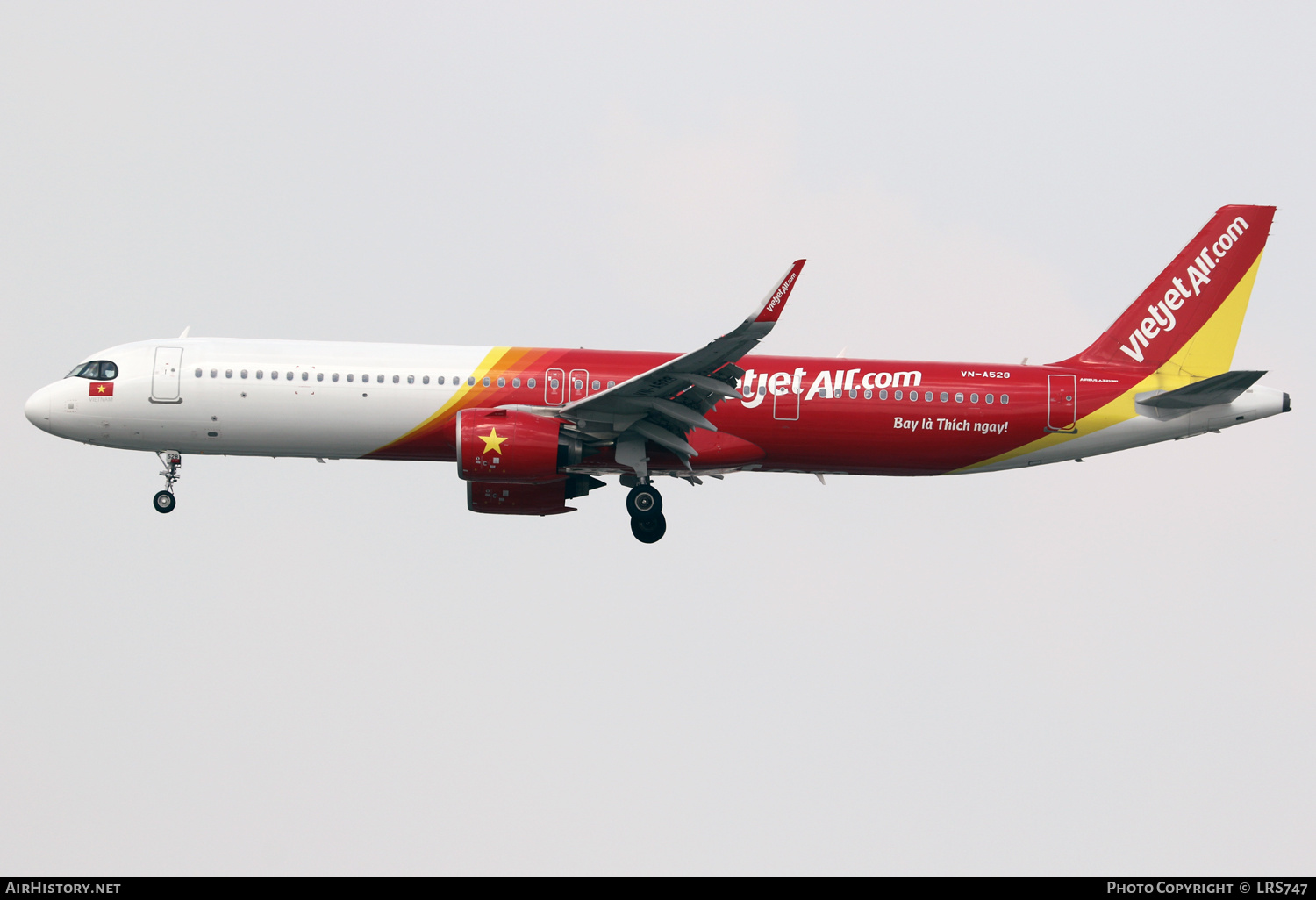 Aircraft Photo of VN-A528 | Airbus A321-271NX | VietJet Air | AirHistory.net #645451