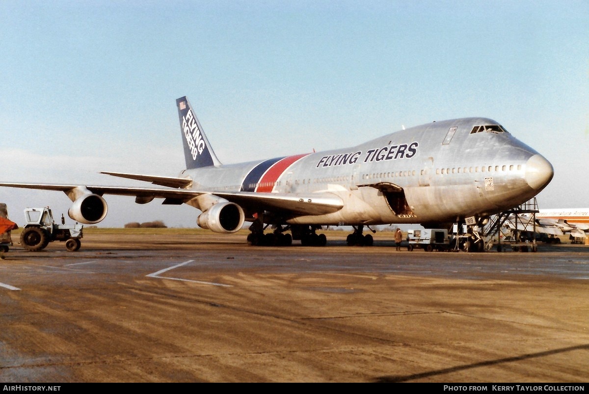 Aircraft Photo of N819FT | Boeing 747-121(F) | Flying Tigers | AirHistory.net #645551