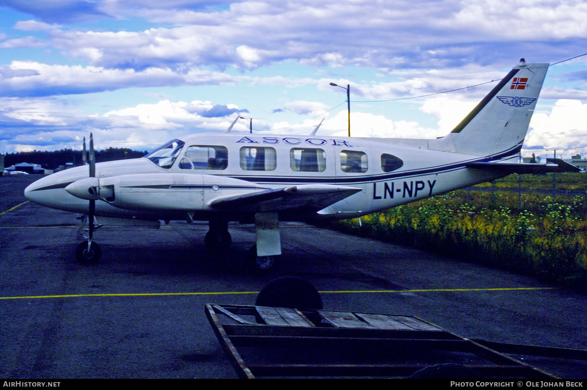Aircraft Photo of LN-NPY | Piper PA-31-310 Navajo | Ascor Flyservice | AirHistory.net #645636