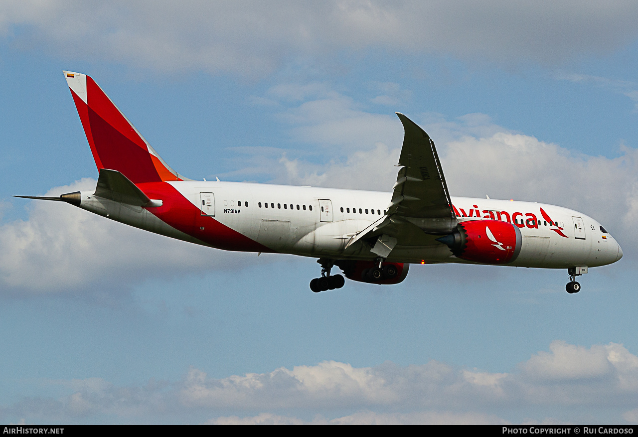 Aircraft Photo of N791AV | Boeing 787-8 Dreamliner | Avianca | AirHistory.net #645664