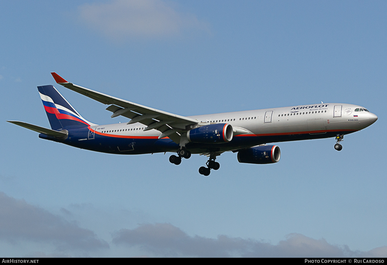 Aircraft Photo of VQ-BQY | Airbus A330-343 | Aeroflot - Russian Airlines | AirHistory.net #645671