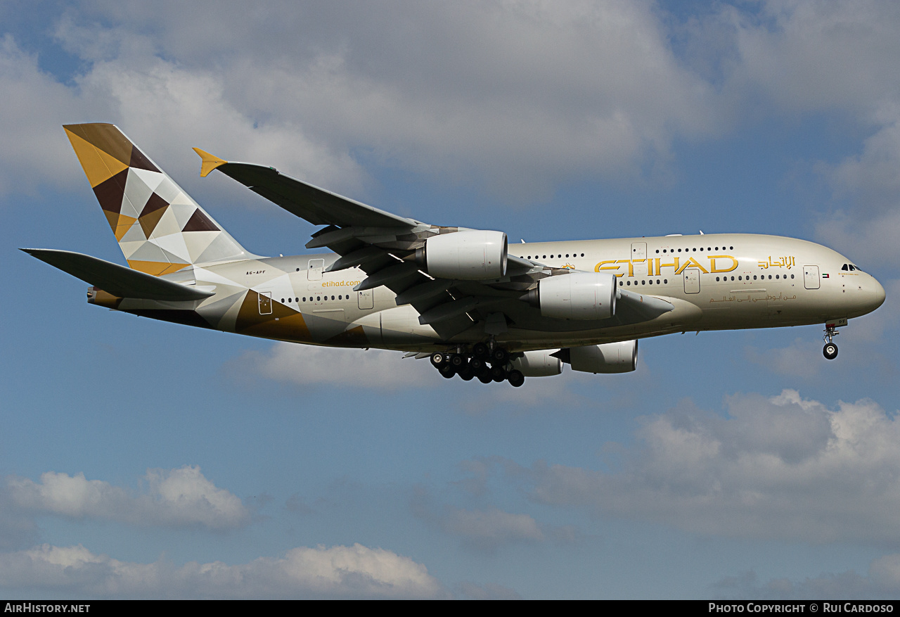 Aircraft Photo of A6-APF | Airbus A380-861 | Etihad Airways | AirHistory.net #645673