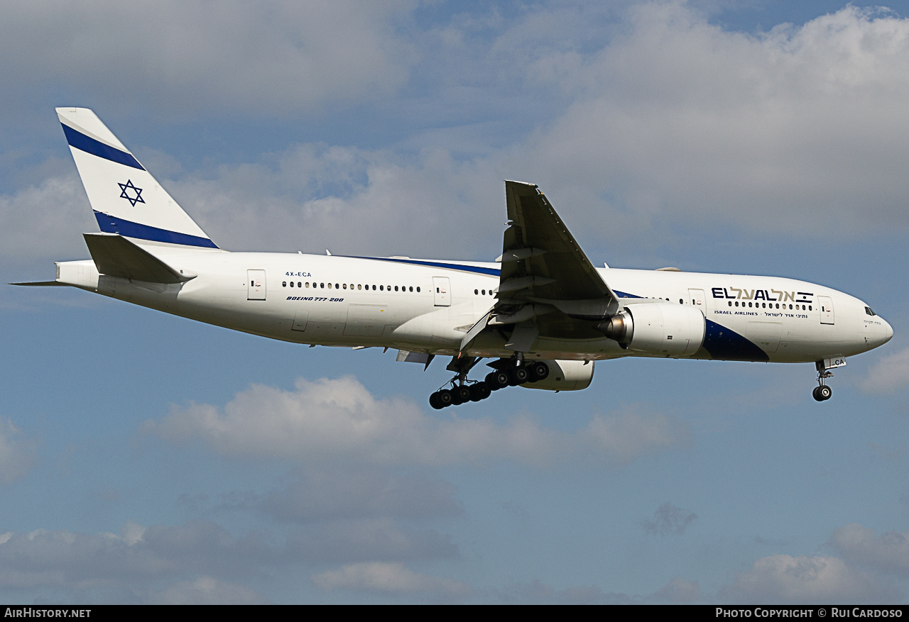 Aircraft Photo of 4X-ECA | Boeing 777-258/ER | El Al Israel Airlines | AirHistory.net #645676