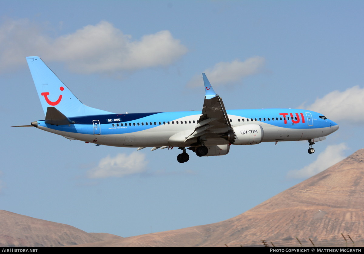 Aircraft Photo of SE-RNE | Boeing 737-8 Max 8 | TUIfly Nordic | AirHistory.net #645730