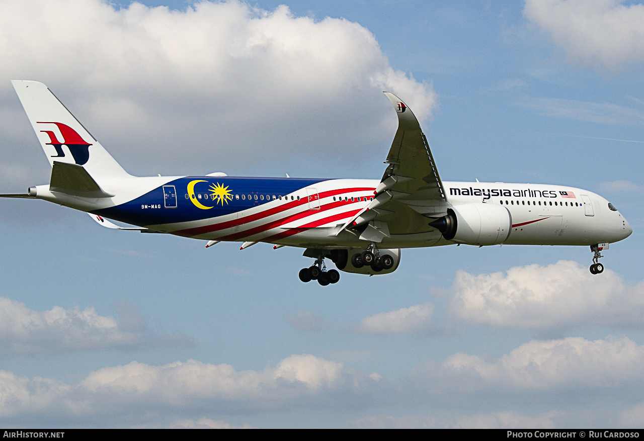 Aircraft Photo of 9M-MAG | Airbus A350-941 | Malaysia Airlines | AirHistory.net #645737
