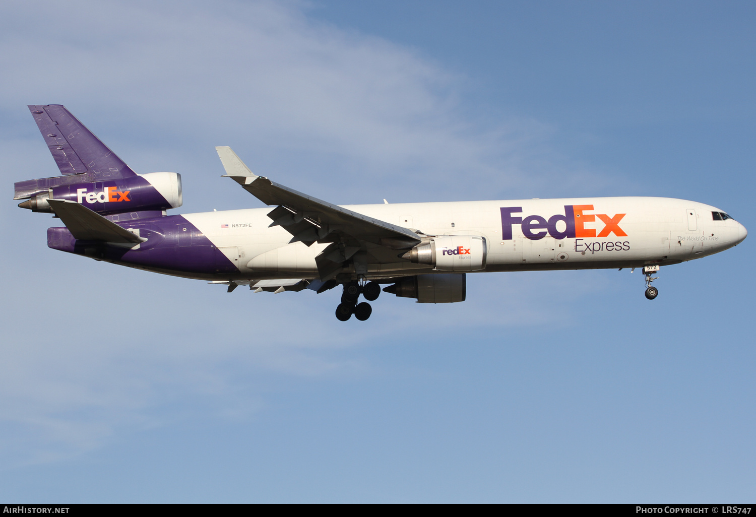 Aircraft Photo of N572FE | McDonnell Douglas MD-11/F | FedEx Express | AirHistory.net #645827