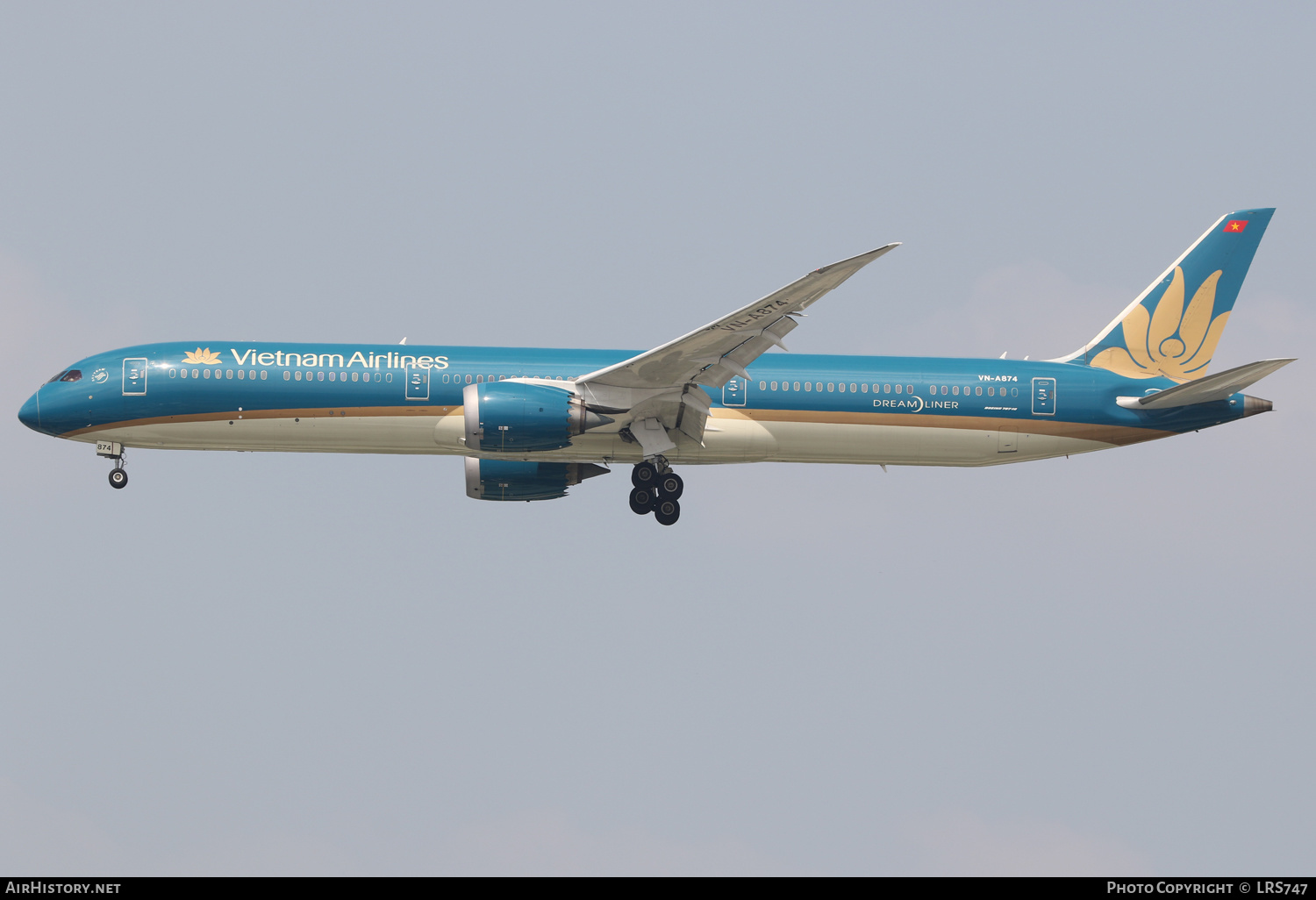 Aircraft Photo of VN-A874 | Boeing 787-10 Dreamliner | Vietnam Airlines | AirHistory.net #645830