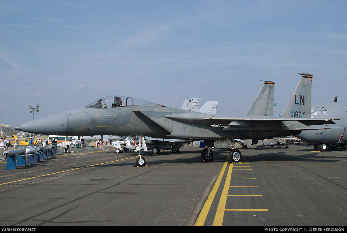 Aircraft Photo of 86-0160 / AF86-160 | McDonnell Douglas F-15C Eagle | USA - Air Force | AirHistory.net #645874