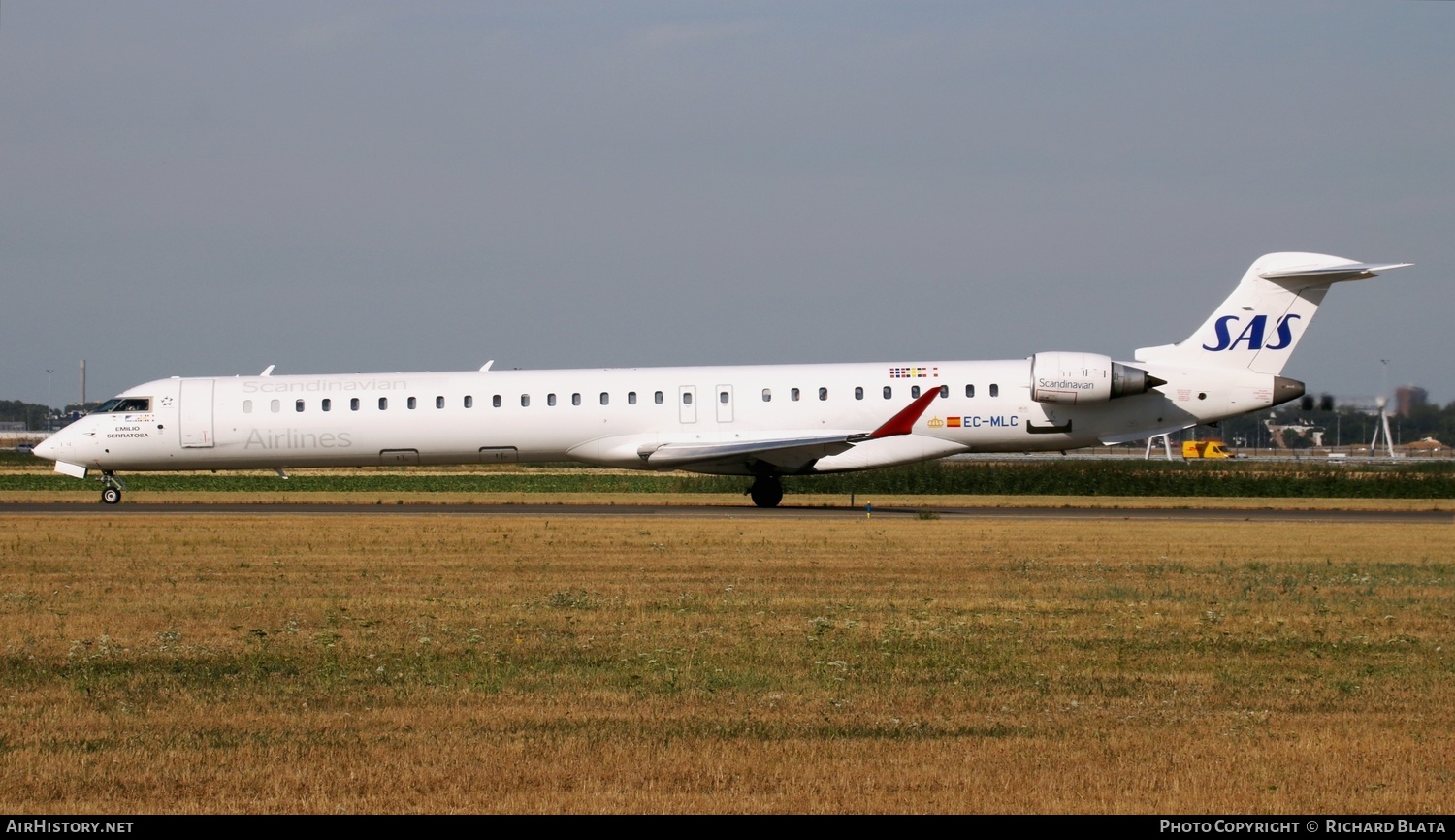 Aircraft Photo of EC-MLC | Bombardier CRJ-1000 (CL-600-2E25) | Scandinavian Airlines - SAS | AirHistory.net #645972