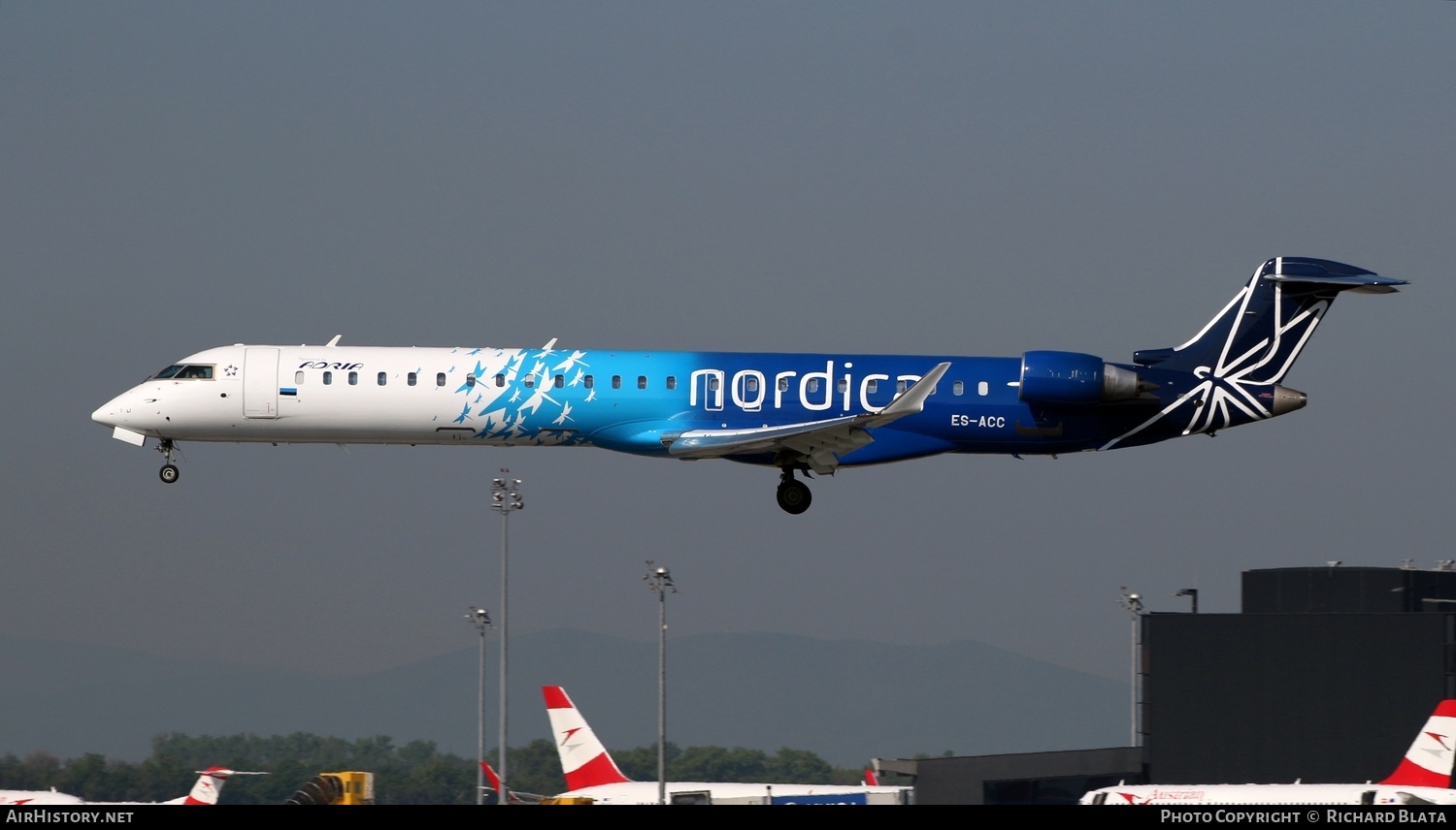 Aircraft Photo of ES-ACC | Bombardier CRJ-900ER (CL-600-2D24) | Nordica | AirHistory.net #645973