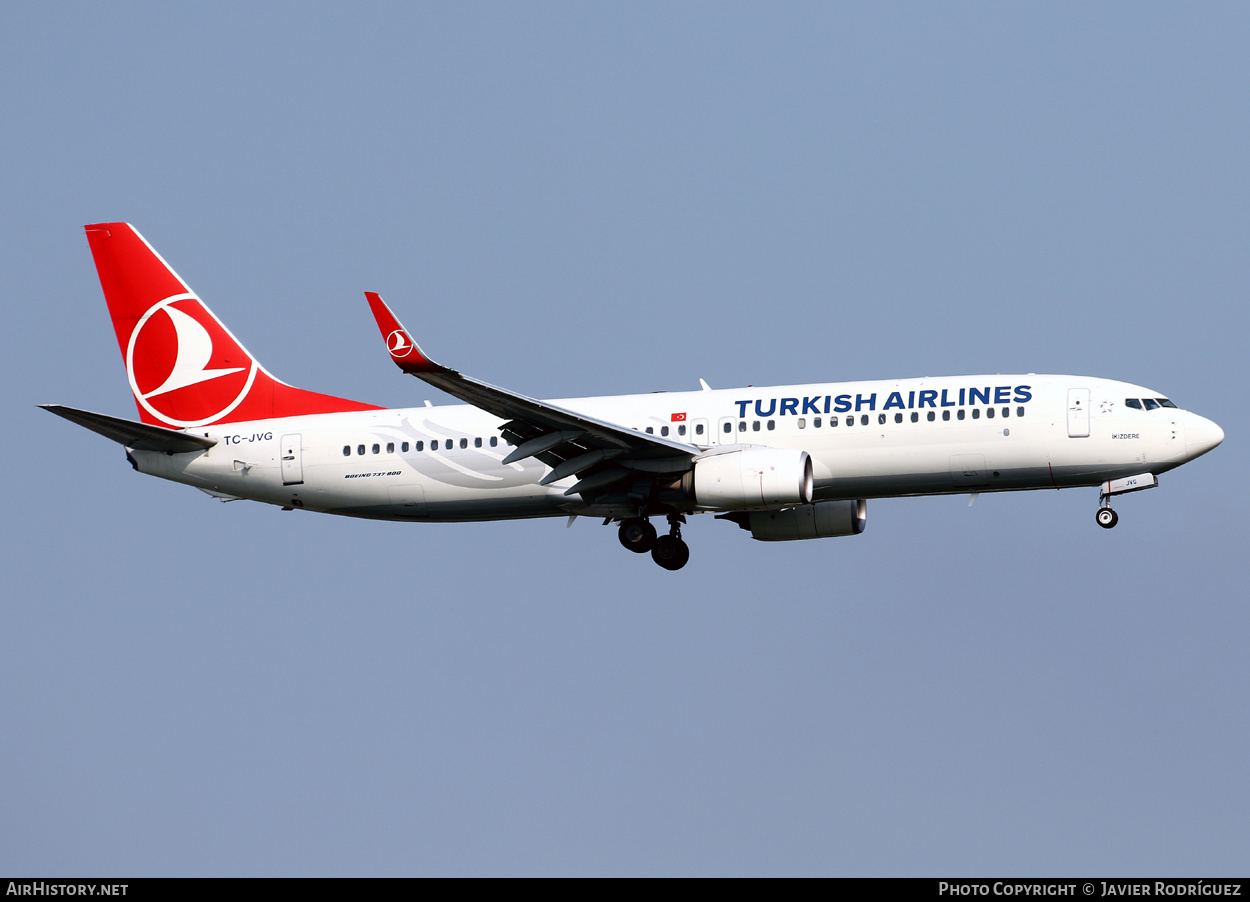 Aircraft Photo of TC-JVG | Boeing 737-8F2 | Turkish Airlines | AirHistory.net #645992