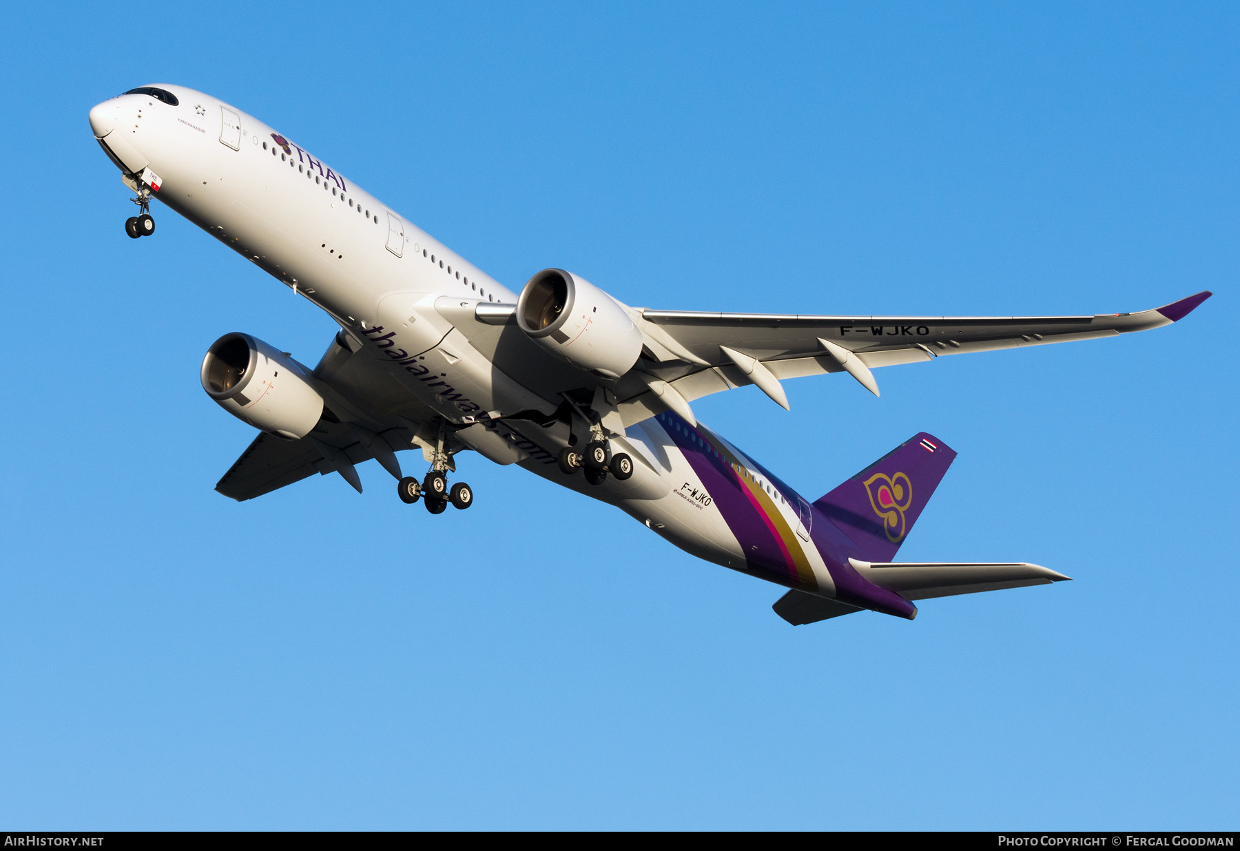 Aircraft Photo of F-WJKO | Airbus A350-941 | Thai Airways International | AirHistory.net #645998