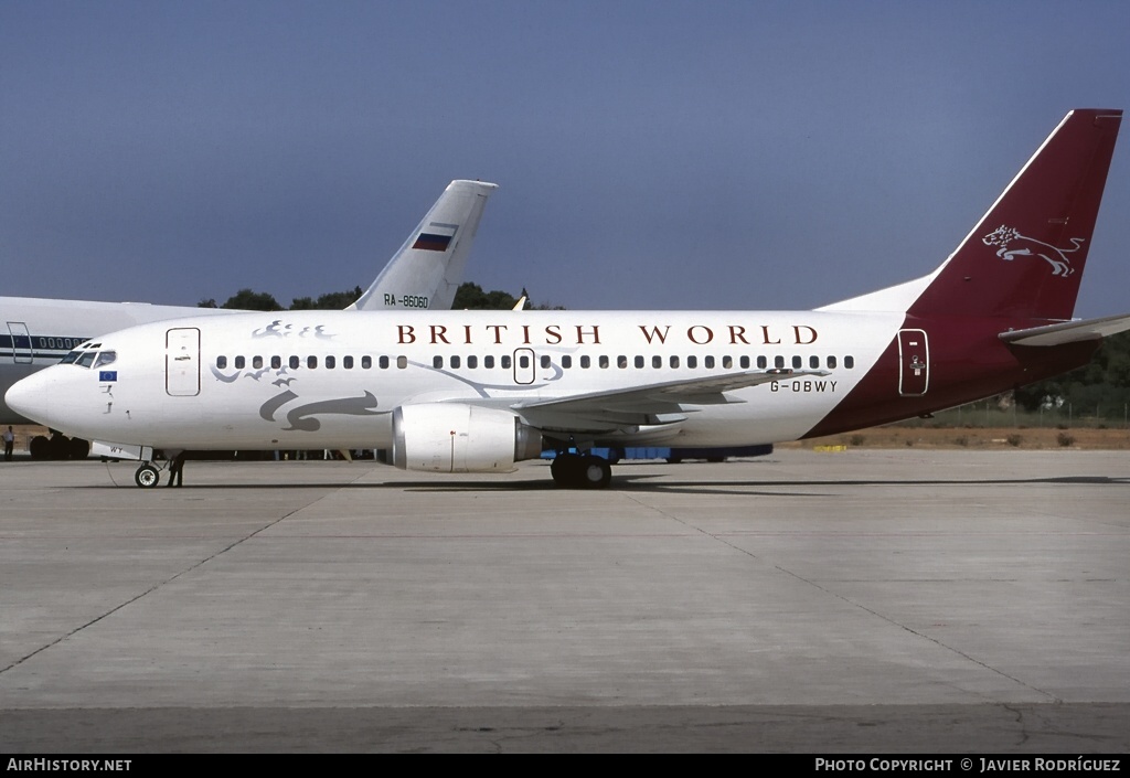 Aircraft Photo of G-OBWY | Boeing 737-3S3 | British World Airlines | AirHistory.net #646001