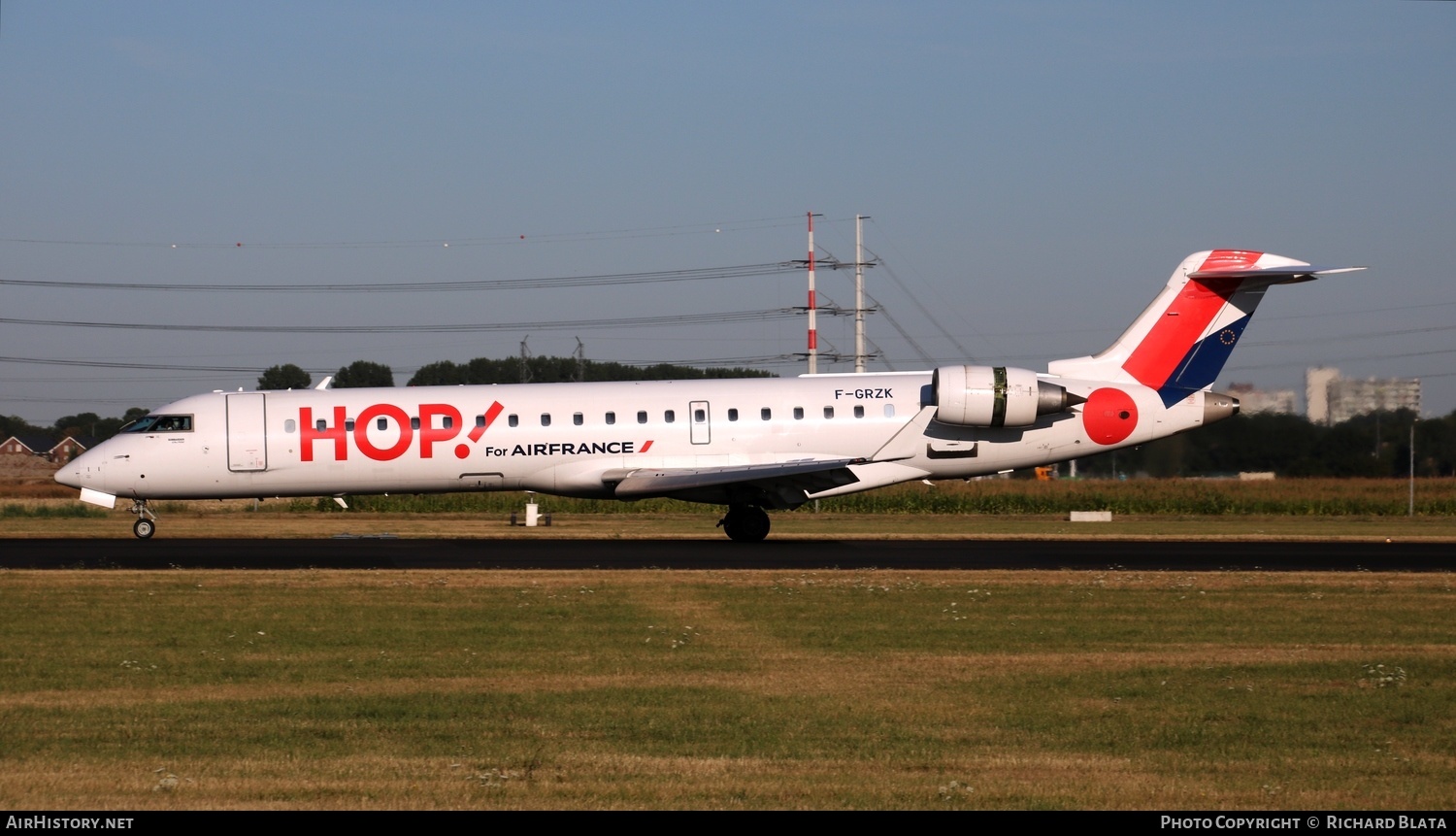 Aircraft Photo of F-GRZK | Bombardier CRJ-702 (CL-600-2C10) | Hop! | AirHistory.net #646027