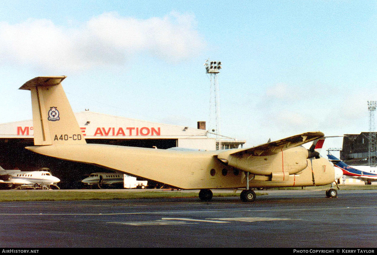 Aircraft Photo of A4O-CD | De Havilland Canada DHC-5D Buffalo | Oman - Police | AirHistory.net #646052